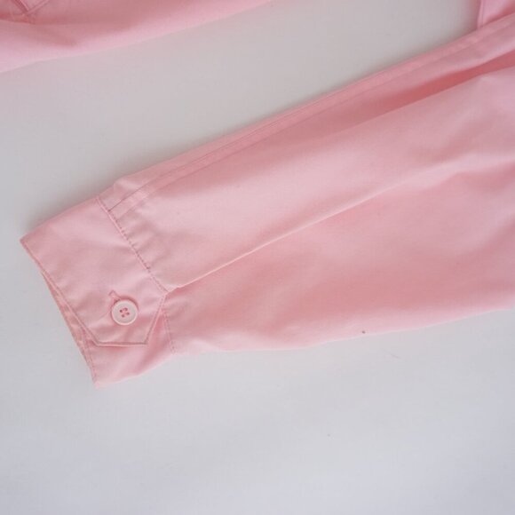 Vintage Serge Saint Yves Sport Pastel Pink Zip Up Lightweight Bomber Jacket S - Picture 5 of 13